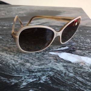 DKNY beige, brown, marble sunglasses. Like new
